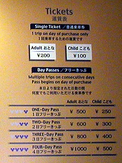 運賃表