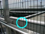 展望デッキの柵