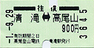 高尾ケーブルカーきっぷ