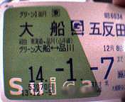 Suicaグリーン定期券