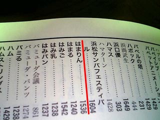目次にはまりん