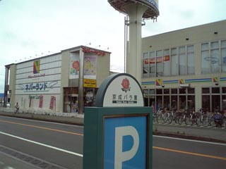 京成バラ園の前