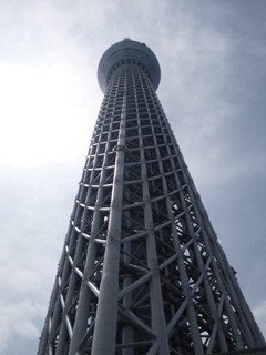 真下からスカイツリー