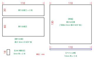 材料寸法図